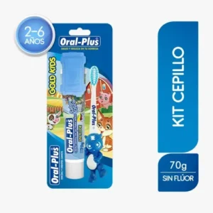 CEPILLO GOLD+CREMA 70G NIÑOS ORAL PLUS