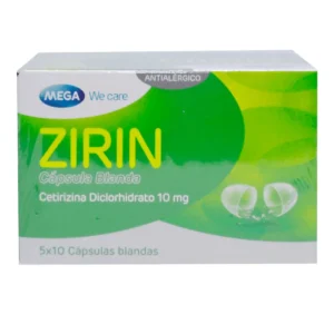 CETIRIZINA CAP BLANDA 10MG CAJAX50 (ZIRIN)