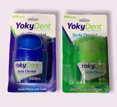 CINTA DENTAL YOKY DENT CON CERA Y ALOE VERA - DISP. x 400 MTS