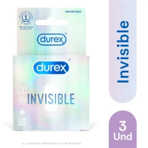 CONDONES DUREX INVISIBLE - SACHET x 3