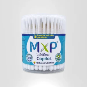 COPITOS DE ALGODON BIODEGRADABLES MXP WELLNESS - ENVASE x 120 COPITOS (120 GR)