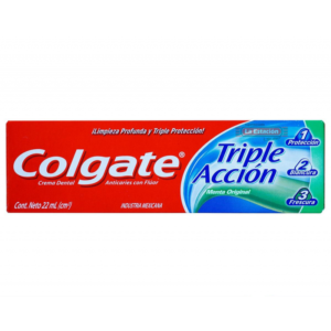 CREMA DENTAL COLGATE TRIPLE ACCION x 22 ML