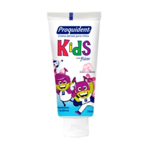 CREMA DENTAL NIÑOS PROQUIDENT KIDS CON FLUOR X 75ML SABOR CHICLE