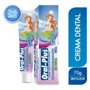 CREMA DENTAL ORAL PLUS NIÑAS TUTTI FRUTTI CON FLUOR 70G