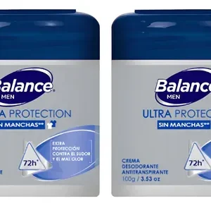 DESOD/ANTITRANS. BALANCE MEN DRY SIN MANCHAS CREMA TOP - PACK x 2 POTES x 100 GR C/U - OFERTA