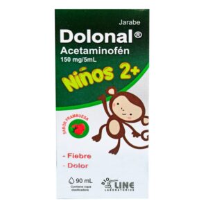 DOLONAL 150 MG/ML NIÑOS 2+ JARABE - FCO x 90 ML - SABOR A FRAMBUESA