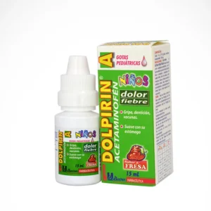 DOLPIRIN A NIÑOS GOTAS PEDIATRICAS - FCO x 15 ML - SABOR FRESA