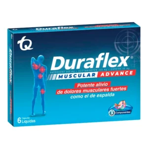 DURAFEX/DURAFLEX ESPALDA/MUSCULAR 250 MG/325 MG/65 MG FORTE/ADVANCE - CAJA x 6 CAPS BLANDAS