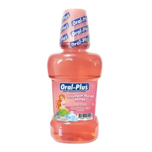 ENJUAGUE BUCAL NIÑA 6+ ORAL-PLUS - FCO x 260 ML - SABOR TUTTI FRUTTI