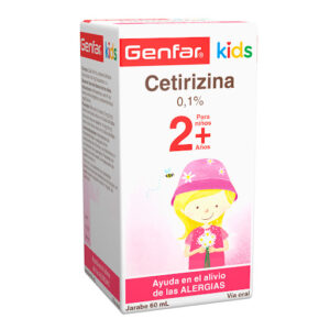 GENFAR KIDS - CETIRIZINA 0.1% JBE - FCO x 60 ML