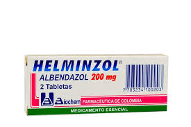 HELMINZOL 200 MG - CAJA x 2 TAB