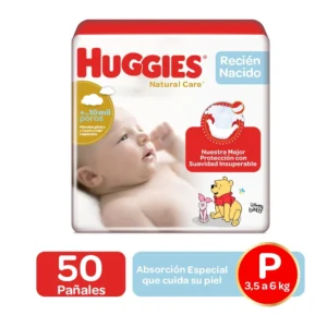 HUGGIES NATURAL CARE ETAPA 1 RECIEN NACIDO - PQTE x 50 UNDS