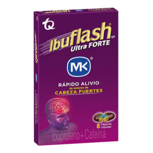 IBUFLASH ULTRA FORTE 400 MG/65 MG - CAJA x 8 CAPS