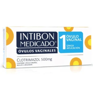 INTIBON MEDICADO 500 MG OVULO VAGINAL - CAJA x 1 OVULO + APLICADOR
