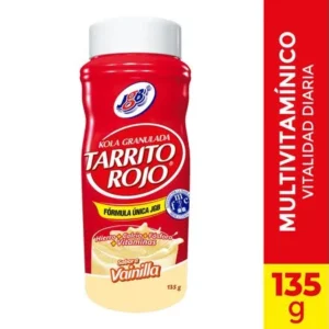 KOLA GRANULADA TARRITO ROJO - TARRO x 135 GR - SABOR VAINILLA