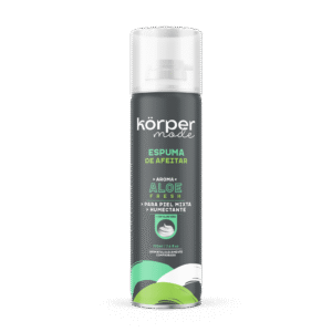 KORPER ESPUMA DE AFEITAR HUMECTANTE CON MENTOL - FCO x 225 ML CON AROMA ALOE