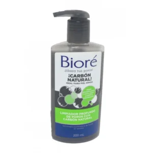 LIMPIADOR BIORE PROFUNDO DE POROS CON CARBOR NAT. GEL TOP. - FCO x 200 ML