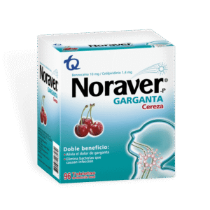 NORAVER GARGANTA CEREZA - CAJA x 96 TAB MAST.