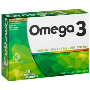 OMEGA 3 DE 1000 MG (EPA 180 MG + DHA 120 MG) - CAJA x 30 CAP BLANDAS
