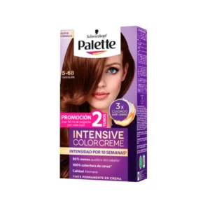 PALETTE 5-68 CHOCOLATE INTENSIVE COLOR CREAM EXTRA CUIDADO - TUBO x 50 GR + 2 LOCIONES REVELADORAS + GUANTES