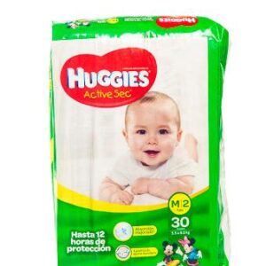 PAÑAL HUGGIES ACTIVE SEC PANTS SISTEMA AUTOAJUSTABLE ETAPA 2 - PQTE x 30 UND