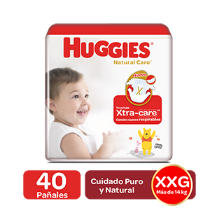 PAÑAL HUGGIES NATURAL CARE ETAPA 5 - PQTE x 40 UND