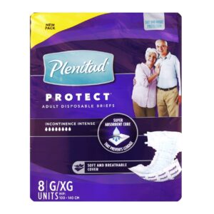 PAÑAL PLENITUD PROTECT ADULTO INCONTINENCIA INTENSA TALLA - PQTE x 8 UND