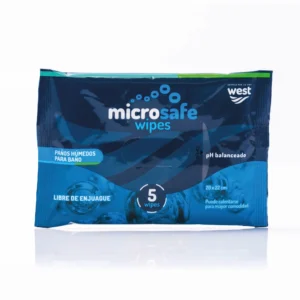 PAÑOS HUMEDOS MICROSAFE WIPES PARA BAÑO - PAQUETE x 5 PAÑOS CON AROMA A MANZANILLA