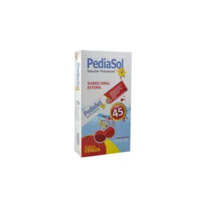 PEDIASOL 45 SLN ORAL - CAJA x 5 SACHETS x 100 ML C/U - SABOR CEREZA