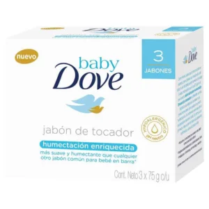 PREPACK JABON DOVE BABY HUMECTACION ENRIQUECIDA - PAQUETE x 3 BARRAS x 75 GR C/U