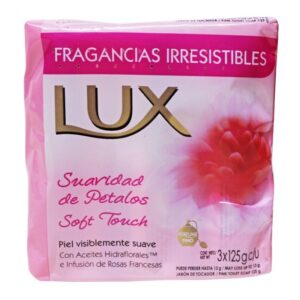 PREPACK JABON LUX SUAVIDAD DE PETALOS - PAQUETE x 3 BARRAS x 125 GR C/U