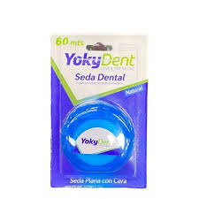 SEDA DENTAL CON CERA YOKY DENT - DISP. x 30 MTS - AZUL