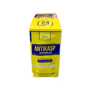 SHAMPOO ANTIKASP AMARILLO - CAJA x 24 SACHET x 15 ML C/U