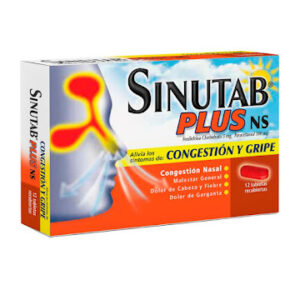 SINUTAB PLUS ACETAMINOFEN/CLORFENAMINA/FENILEFRINA X 12 TABL