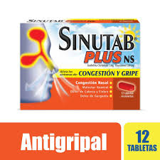 SINUTAB PLUS NS CONGESTION Y GRIPE - CAJA x 12 TAB