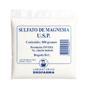 SULFATO DE MAGNESIA x 500 GR