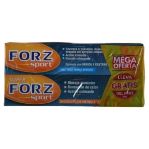 SUPER FORZ SPORT CREMA TOP. - TUBO x 60 GR - GRATIS FORZ SPORT GEL FRIO - TUBO x 60 GR - OFERTA ESPECIAL