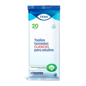 TENA TOALLAS HUMEDAS CLASICAS PARA ADULTOS - PQTE x 20 UND