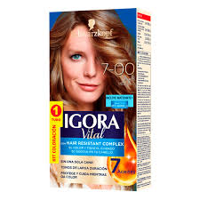 TINTE IGORA VITAL KIT 7-00 RUBIO MEDIANO DOBLE