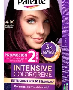 TINTE PALETTE COLOR TUBO  4-89 BORGONA INTENSO+OXIGENTA