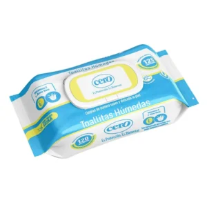 TOALLITAS HUMEDAS CON VITAMINA E Y ALOE VERA - PQTE x 120 UND