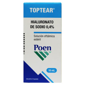 TOPTEAR HIALURONATO DE SODIO 0.4 % OFTALMICO X 10 ML