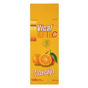 VICAL VITAMINA C 500 MG - CAJA x 144 TAB SABOR NARANJA