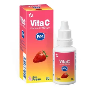 VITAMINA C 100 MG/ML GOTAS ORALES - FCO x 30 ML - SABOR FRESA