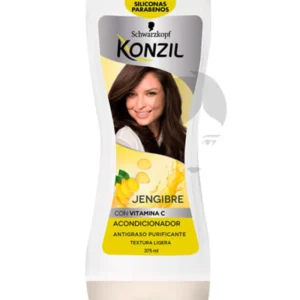 ACONDICIONADOR KONZIL ANTIGRASO PURIFICANTE JENGIBRE + VIT C - FCO x 375 ML