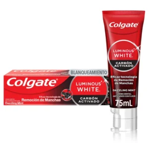 CREMA DENTAL COLGATE LUMINOUS WHITE CARBON ACTIVADO - TUBO x 75 ML