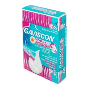 GAVISCON DOBLE ACCION X 12 SACHETS OFERTA PAGUE 10 LLEVE 12 CAJAS