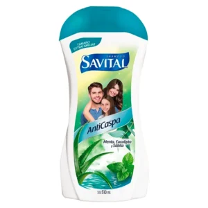 SHAMPOO SAVITAL ANTICASPA MENTA EUCALIPTO Y SABILA X 510 ML